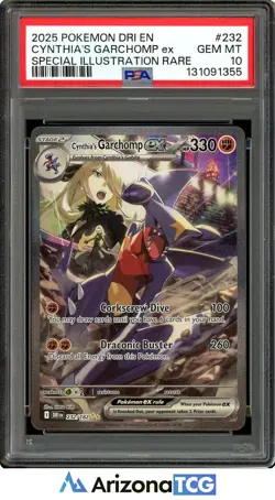 Pokemon 2025 Cynthias Garchomp ex 232/182 SIR Destined Rivals GEM MINT PSA 10 - Image 1