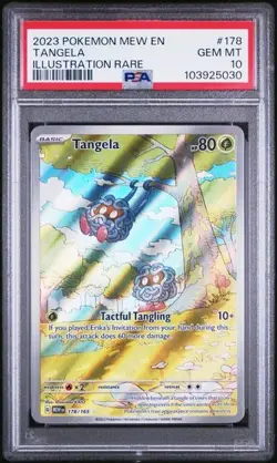 2023 POKEMON MEW EN-151 ILLUSTRATION RARE #178 TANGELA PSA 10 - Image 1