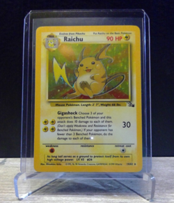 ⚡ Pokemon Raichu 14/62 Fossil Holo Rare 1999 WOTC Vintage LP/NM - Image 3