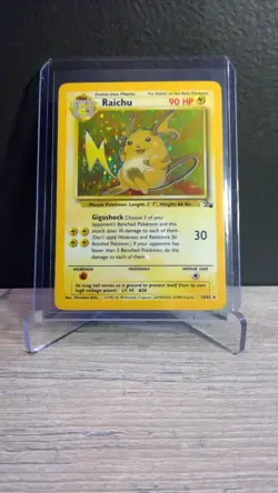 ⚡ Pokemon Raichu 14/62 Fossil Holo Rare 1999 WOTC Vintage LP/NM - Image 4