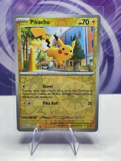 PIKACHU 062/193 PALDEA EVOLVED POKEMON (REVERSE HOLO, NM) - Image 1