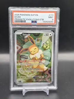 EEVEE #173 BLACK STAR PROMO PRISMATIC EVOLUTIONS ETB 2025 POKEMON SVP EN PSA 9 - Image 1