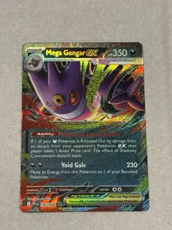 Pokemon TCG Mega Gengar EX 56/94 Phantasmal Flames Pack To Sleeve Near Mint NM - Image 2