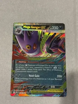 Pokemon TCG Mega Gengar EX 56/94 Phantasmal Flames Pack To Sleeve Near Mint NM - Image 3