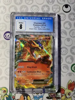 Pokemon TCG XY Flashfire Ultra Rare Charizard EX 12/106 CGC 8 - Image 1