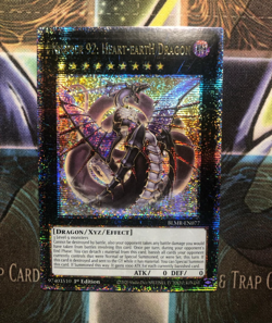 * NUMBER 92: HEART-EARTH DRAGON * QUARTER CENTURY SECRET RARE BLMR-EN077 YUGIOH! - Image 1