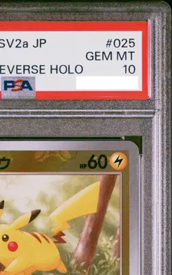 PSA 10 Pikachu 025/165 SV2a Master Ball Reverse Holo Pokemon Card 151 Japanese - Image 3