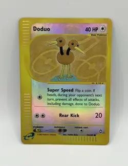 Doduo - 73/147 - Aquapolis Set - E Reader - Reverse Holo - Pokemon Card - LP - Image 1