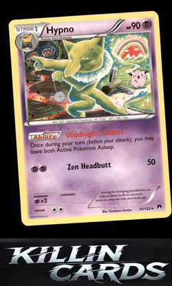 Hypno 51/122 Pokemon Rare XY - BREAKpoint Card NM - Image 1