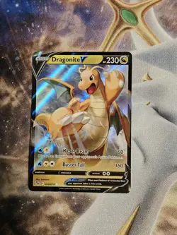 Pokemon Go TCG Dragonite V Full Art Holo Ultra Secret Rare Card Lot PSA BGS - Image 2