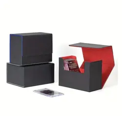 GREY- Graded Card Deck Box , Card Storage Box Graded Slabs - Image 5