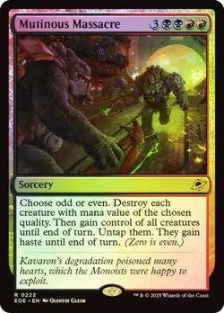 MTG - Mutinous Massacre - Foil - Edge of Eternities - Magic the Gathering - Image 1
