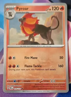 Pyroar 016/131 - PokeBall Reverse Holo Prismatic Evolutions NM-Mint Pokemon TCG - Image 1