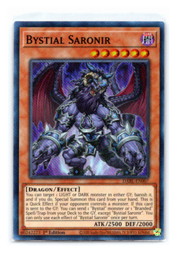 Bystial Saronir - DABL-EN007 - Super Rare - 1st Edition Yugioh - Image 1