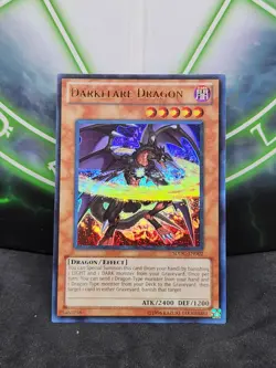 Yugioh Darkflare Dragon SDDC-EN002 Ultra Rare NM - Image 1