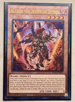 Aluber the Jester of Despia 1st Ed Prismatic Ultimate Rare RA02-EN016 Yu-Gi-Oh! - Image 1