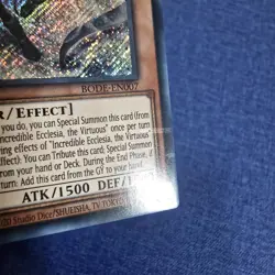 Yugioh Incredible Ecclesia, the Virtuous BODE-EN007 - Secret Rare - EURO PRINT - Image 3