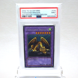 YuGiOh PSA9 Thousand Dragon MRD-143 1st Edition Secret 2002 Asian English PS378 - Image 2