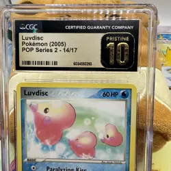 Luvdisc 14/17 - POP SERIES 2 Pokemon Card promo CGC Pristine 10 2005 - Image 2