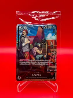 ONE PIECE Shanks Leader OP09-001 PSA Promo Card EXCLUSIVE Sealed Brand New - Image 1