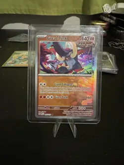 Pokemon TCG Prismatic Evolutions 055/131 Great Tusk Master Ball Reverse Card - Image 1
