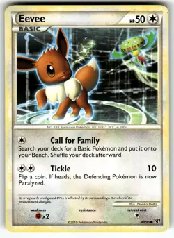 Eevee (48) 48/90 Undaunted LP+ Pokemon Card TCG - Image 1
