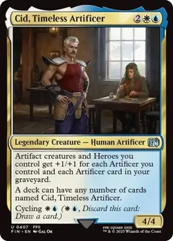 Cid, Timeless Artificer (0407) #407 (NM) Final Fantasy FIN Magic MTG - Image 1