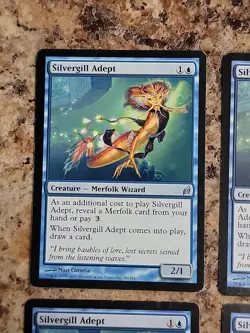 4x MTG Silvergill Adept Lorwyn Played Playset X4 - Image 3