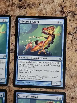 4x MTG Silvergill Adept Lorwyn Played Playset X4 - Image 4