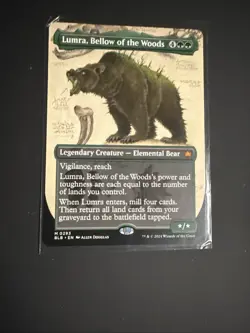WOTC Bloomburrow Lumra, Bellow of the Woods (Borderless) (0293) (MR) / NM - Image 1