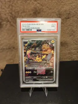 Pokemon TCG Pikachu 173/165 Illustration Rare Holo 151 English PSA 9 - Image 1