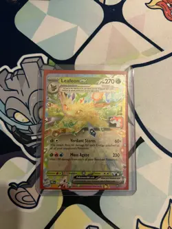 Play! Pokemon Prize Pack Series 7 Prismatic Evolutions Leafeon ex 006/131 - Image 2