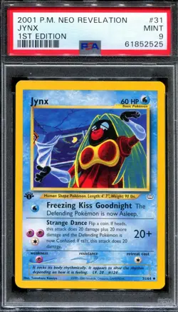 PSA 9 Pokemon 2001 1st Edition Neo Revelation Jynx Uncommon #31 - Image 1