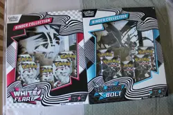 Pokemon TCG:Black Bolt Zekrom and White Flare Reshiram Binder Collection BUNDLE - Image 1