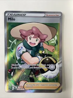 Pokemon Milo TG27/TG30 Astral Radiance Sword & Shield Trainer Gallery LP - Image 1
