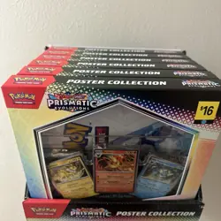 Pokemon Prismatic Evolutions Poster Collection Set Of 6 Lot TCG - Image 4