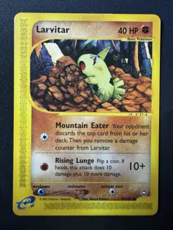 Larvitar Aquapolis Pokemon Common Near MP 89/147 - Image 1