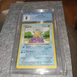 💥 Pokemon base set SHADOWLESS SQUIRTLE 1999 63/102 CGC 8 - Image 1