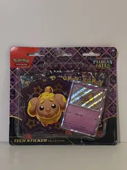 Pokemon Paldean Fates Tech Sticker Collection Fidough Sealed - Image 1
