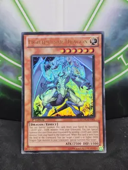 Yugioh Lightpulsar Dragon SDDC-EN001 Ultra Rare 1st Edition LP - Image 1