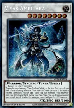 [Prismatic Secret Rare] YuGiOh - Visas Amritara - NM/M - MP24-EN098 - 1st Ed - Image 1