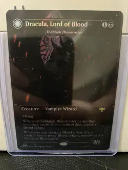 Dracula Lord of Blood Borderless Foil Card Crimson Vow, Magic the Gathering - Image 1