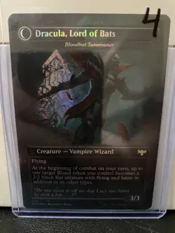 Dracula Lord of Blood Borderless Foil Card Crimson Vow, Magic the Gathering - Image 2