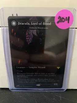 Dracula Lord of Blood Borderless Foil Card Crimson Vow, Magic the Gathering - Image 3