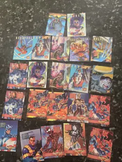 1995 Fleer Marvel Card Lot [22] Mission Maximum Carnage Hunters Deadpool More! - Image 1