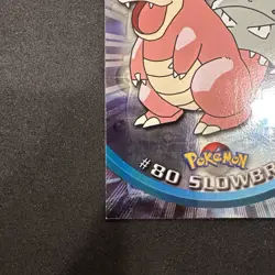 Topps Pokemon Card TV Series 2 Chrome Foil Blue Logo 1st Edition #80 Slowbro NM - Image 2