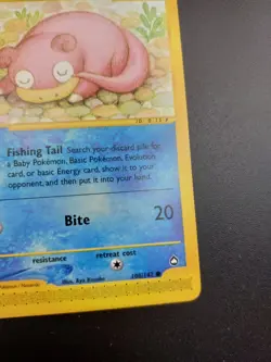 Pokemon Card Slowpoke 108/147 common Aquapolis LP - Image 5