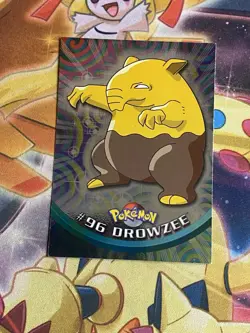 Drowzee Holo Blue Logo Topps Pokemon Card NM - Image 1