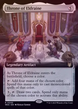 MTG Wilds of Eldraine Commander - Throne of Eldraine (Extended Foil) - Image 1