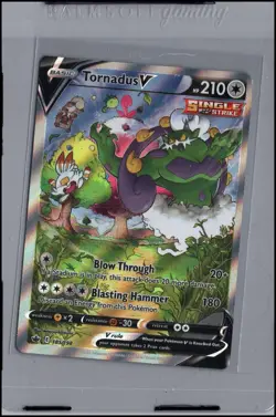 Pokemon Card Tornadus V (185/198) Ultra Rare Chilling Reign - Image 1